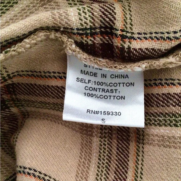 NWT Heyson Brown Plaid Tunic - Picture 6 of 6